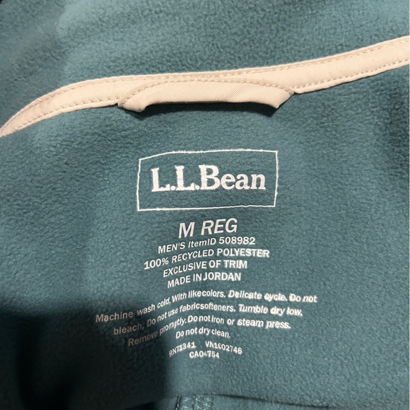 L.L. Bean Men's Mountain Classic Windproof Fleece Jacket size M - Picture 3 of 6